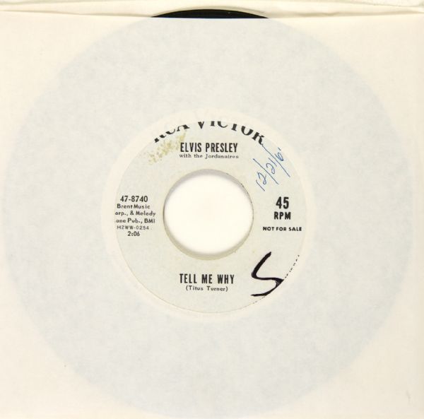 Elvis Presley "Tell Me Why"/"Blue River" 45 